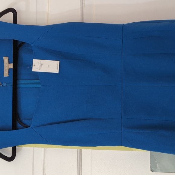 Banana Republic, bright blue sleeveless dress, Size 10 - Picture 5 of 6